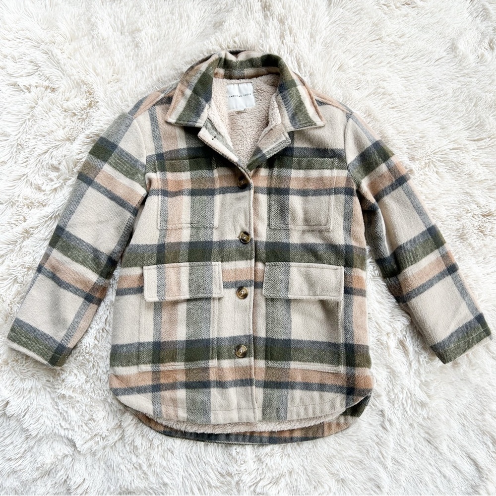 Plaid Sherpa Jacket